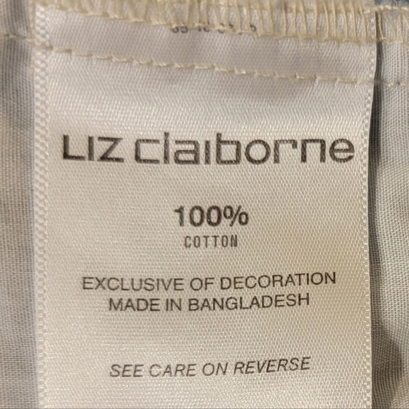 Liz Claiborne Denim Embroidered Shorts - Picture 5 of 7